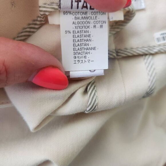 Brunello Cucinelli Ankle Pants Womens 8 High Rise Ivory Careerwear - Picture 6 of 6